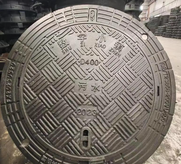 措美球墨铸铁防沉降井盖展示